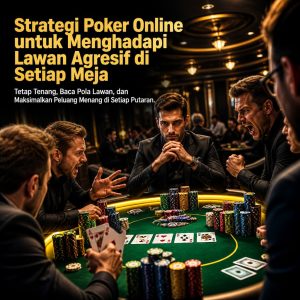Strategi Poker Online untuk Menghadapi Lawan Agresif di Setiap Meja