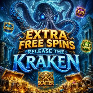 Extra Free Spins Slot Release the Kraken: Fitur Bonus Lautan Dalam yang Bikin Permainan Makin Seru